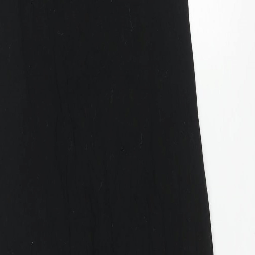 Boohoo Womens Black Cotton Catsuit One-Piece Size 10 L27 in Pullover