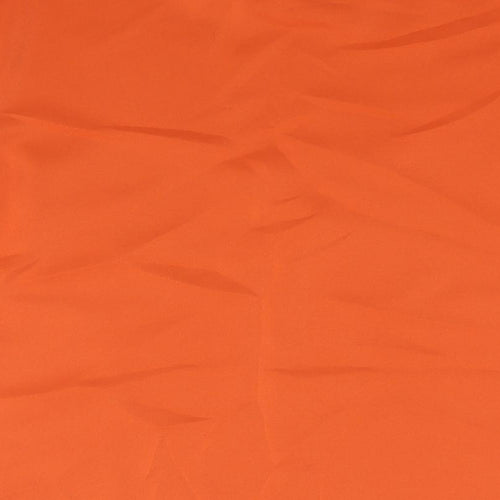 St Michael Womens Orange Polyester Basic Blouse Size 12 Round Neck