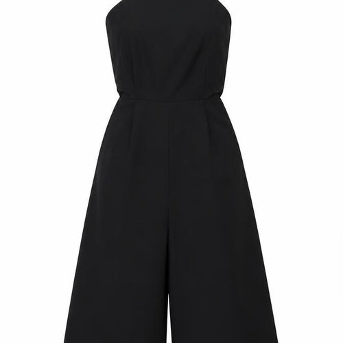Missguided Womens Black Polyester Jumpsuit One-Piece Size 6 L16 in Zip - Cut Out