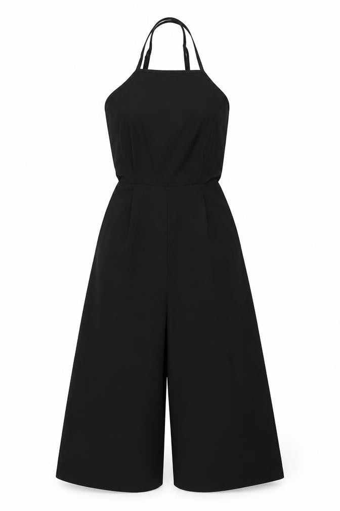 Missguided Womens Black Polyester Jumpsuit One-Piece Size 6 L16 in Zip - Cut Out