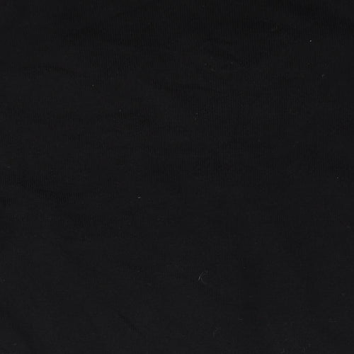 Wardrobe Womens Black V-Neck Acrylic Pullover Jumper Size 16 - Satin Lace Detail Size 16-18