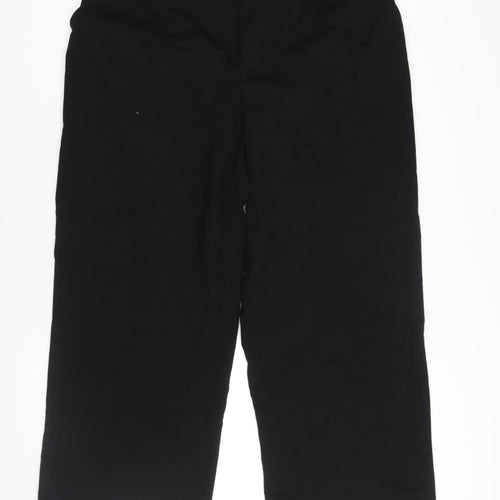 Divided by H&M Womens Black Polyester Trousers Size 18 L29 in Regular Zip