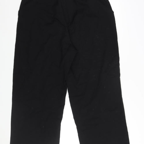 Divided by H&M Womens Black Polyester Trousers Size 18 L29 in Regular Zip