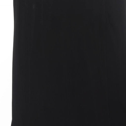Sparkle & Fade Womens Black Polyester Shift Size XS Scoop Neck Pullover