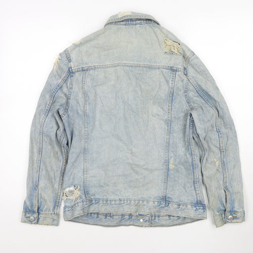 New Look Womens Blue Jacket Size 8 Button