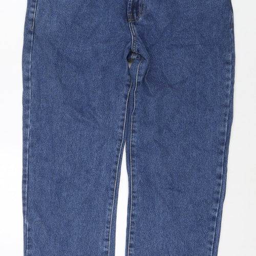 Blue Circle Mens Blue Cotton Straight Jeans Size 34 in L28 in Regular Zip