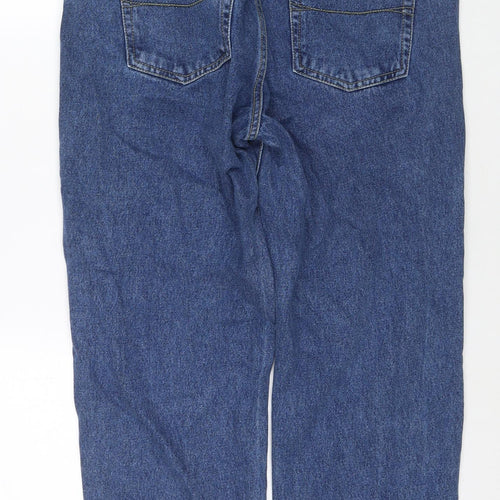 Blue Circle Mens Blue Cotton Straight Jeans Size 34 in L28 in Regular Zip
