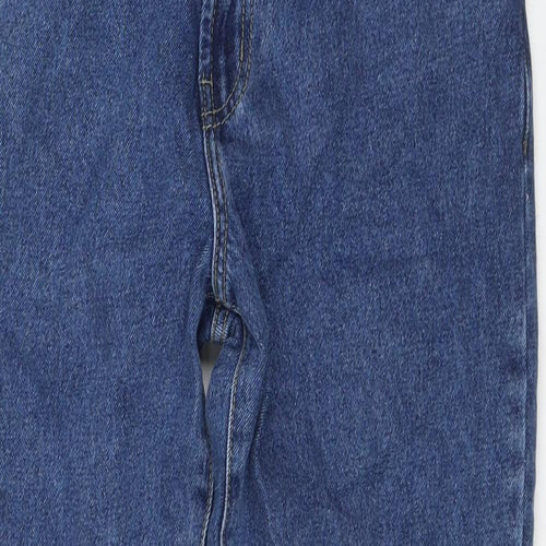Blue Circle Mens Blue Cotton Straight Jeans Size 34 in L28 in Regular Zip