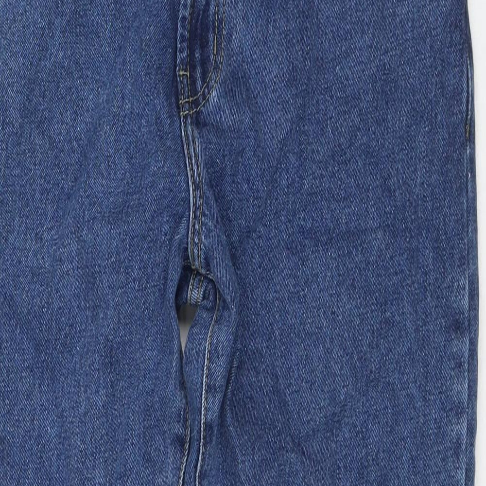 Blue Circle Mens Blue Cotton Straight Jeans Size 34 in L28 in Regular Zip