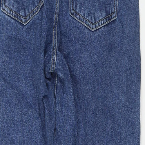 Blue Circle Mens Blue Cotton Straight Jeans Size 34 in L28 in Regular Zip