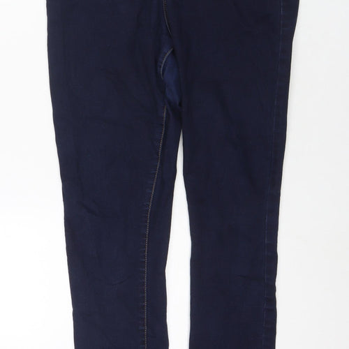 Denim & Co. Womens Blue Polyester Blend Skinny Jeans Size 14 L29 in Regular Zip