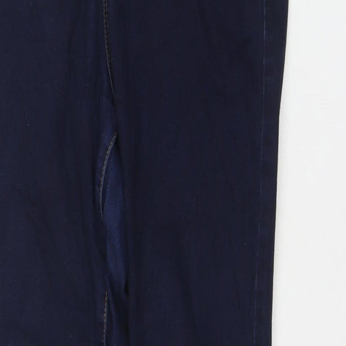 Denim & Co. Womens Blue Polyester Blend Skinny Jeans Size 14 L29 in Regular Zip