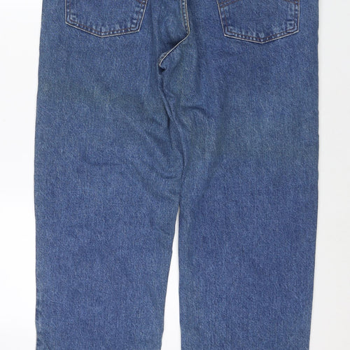 Marlboro Classics Mens Blue Cotton Straight Jeans Size 36 in L34 in Regular Zip