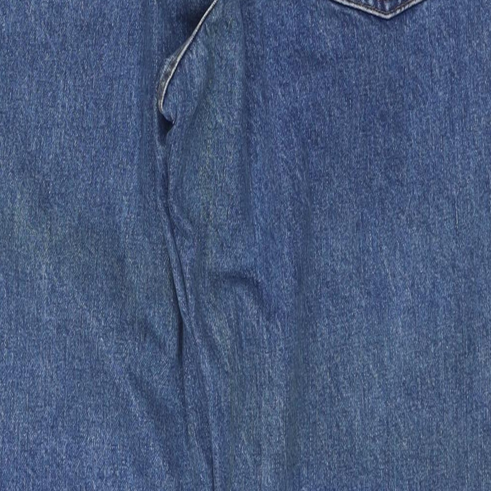 Marlboro Classics Mens Blue Cotton Straight Jeans Size 36 in L34 in Regular Zip