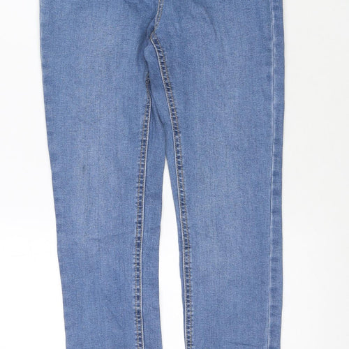 Denim & Co. Womens Black Cotton Skinny Jeans Size 8 L28 in Regular Zip