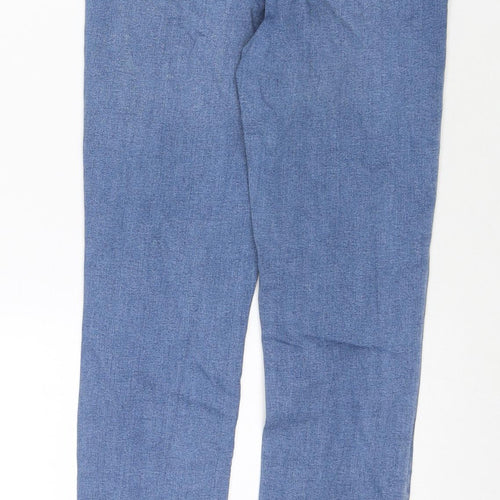 Denim & Co. Womens Black Cotton Skinny Jeans Size 8 L28 in Regular Zip