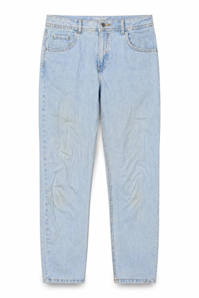 Denim & Co. Womens Blue Cotton Straight Jeans Size 12 L26 in Regular Zip