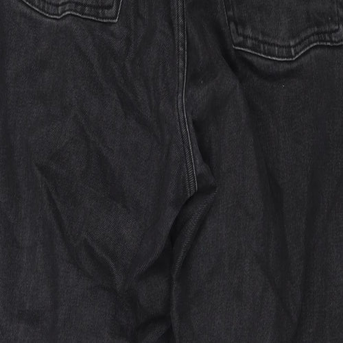 H&M Womens Black Cotton Mom Jeans Size 32 in L28 in Regular Zip