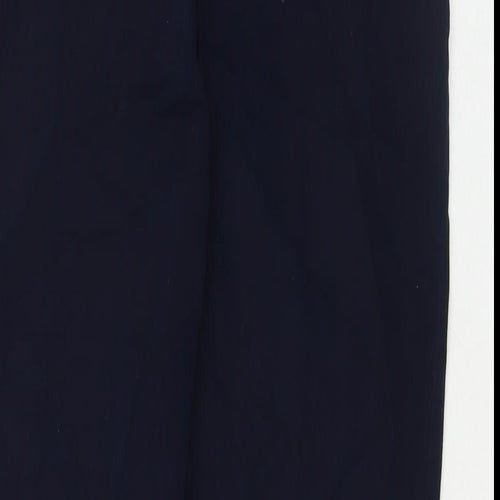 Marks and Spencer Womens Blue Cotton Straight Jeans Size 12 L29 in Regular Zip