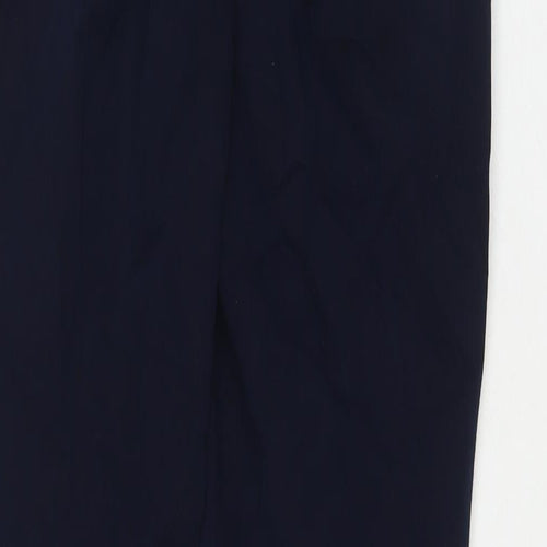 Marks and Spencer Womens Blue Cotton Straight Jeans Size 12 L29 in Regular Zip
