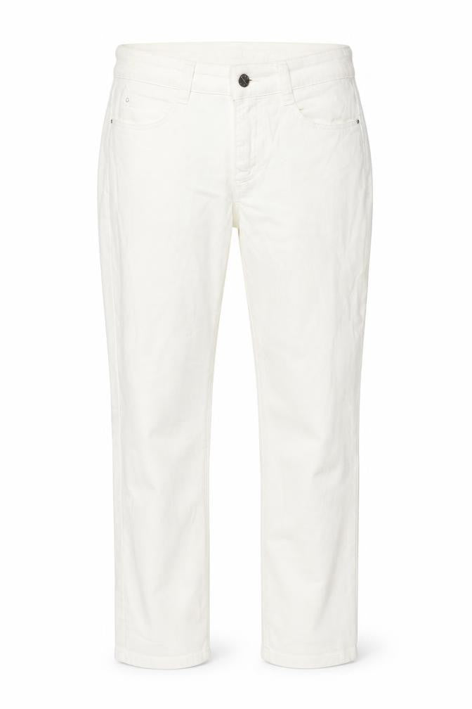 MAC Womens White Cotton Skinny Jeans Size 8 L32 in Regular Zip