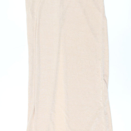 Topshop Womens Pink Polyester Maxi Skirt Size 6