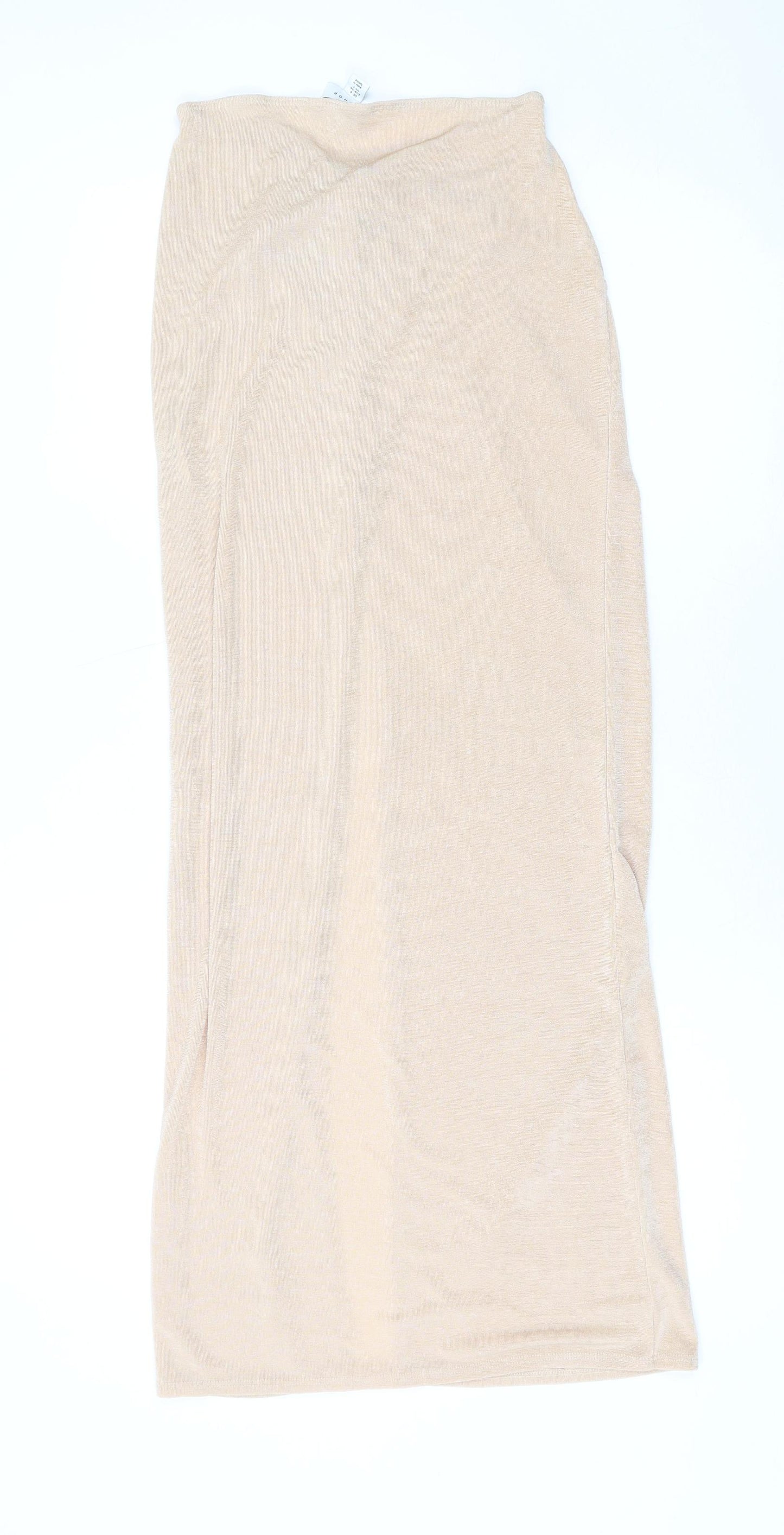 Topshop Womens Pink Polyester Maxi Skirt Size 6
