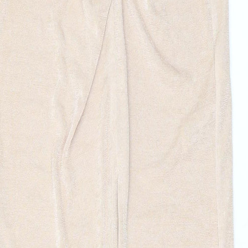 Topshop Womens Pink Polyester Maxi Skirt Size 6