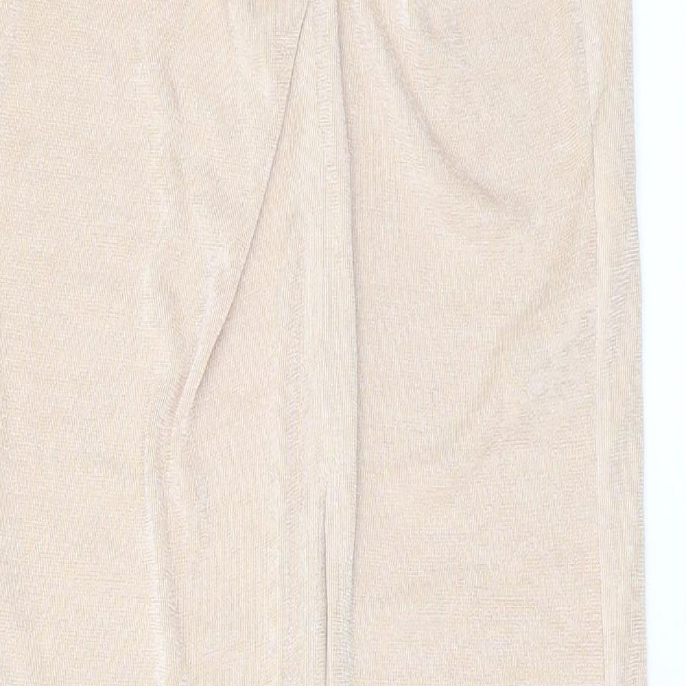 Topshop Womens Pink Polyester Maxi Skirt Size 6