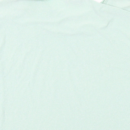 Klass Womens Green Polyester Basic T-Shirt Size M Round Neck