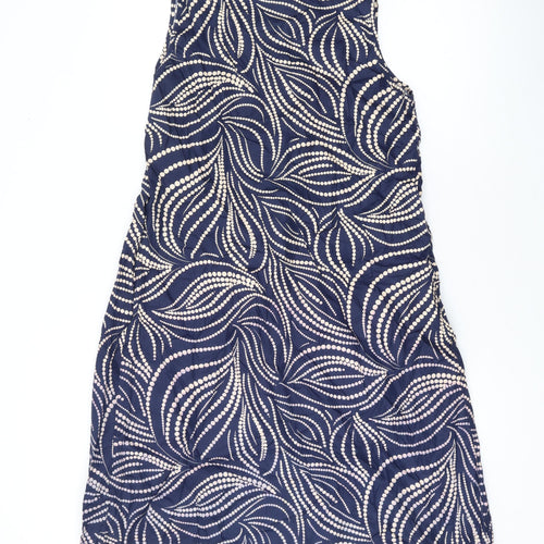 Cyberjammies Womens Blue Geometric Modal Tank Dress Size 10 Scoop Neck Pullover