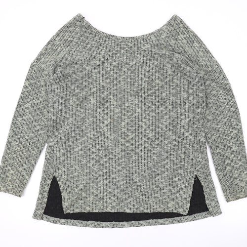 NEXT Womens Green Boat Neck Polyester Pullover Jumper Size 16