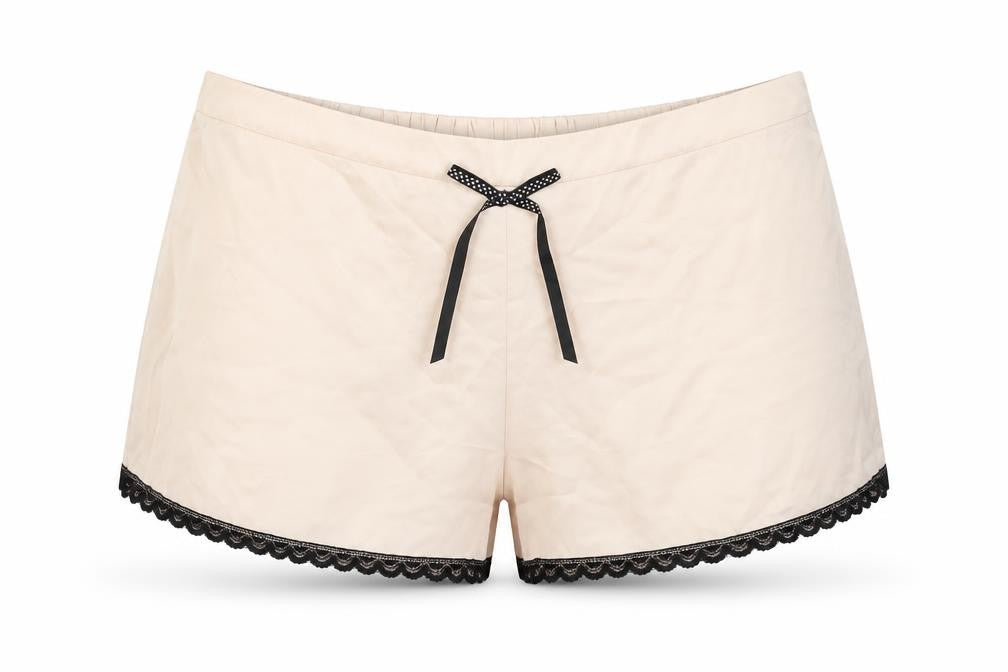 Front view of Dorothy Perkins women’s pink solid polyester cami sleep shorts, size S