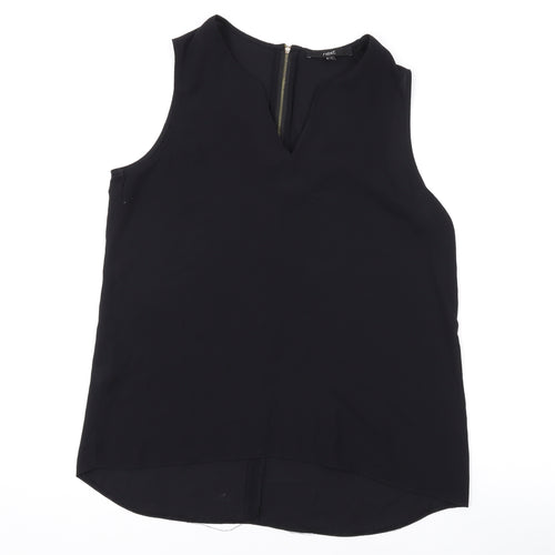 NEXT Womens Black Polyester Basic Tank Size 10 V-Neck