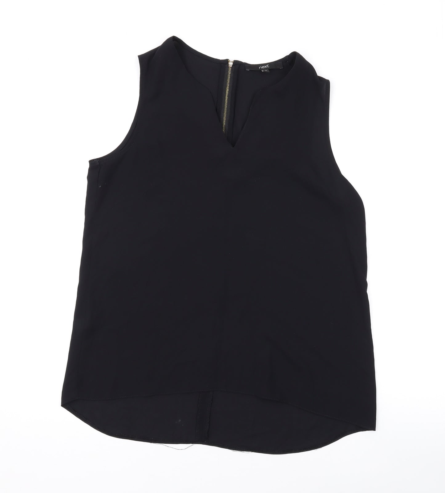 NEXT Womens Black Polyester Basic Tank Size 10 V-Neck