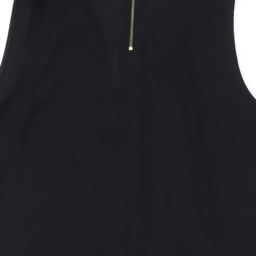 NEXT Womens Black Polyester Basic Tank Size 10 V-Neck