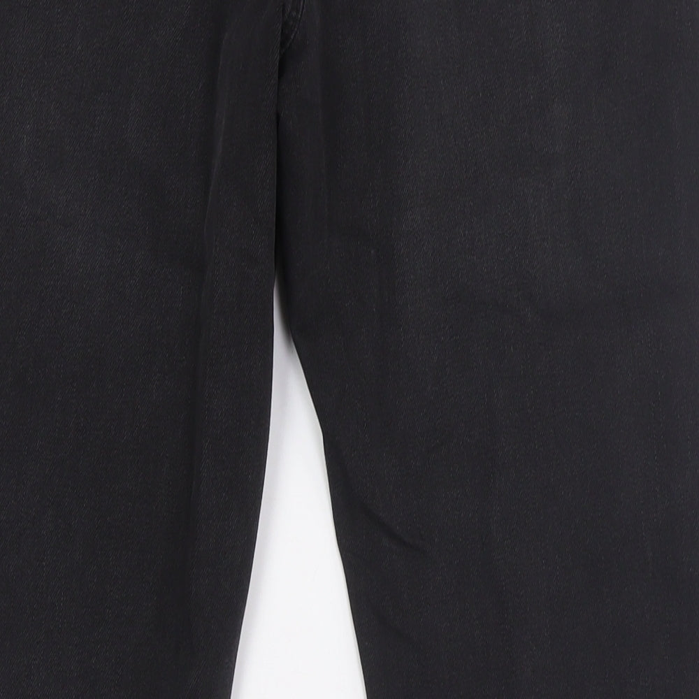Denim Co Womens Black Cotton Mom Jeans Size 10 L30 in Regular Zip - Sequins