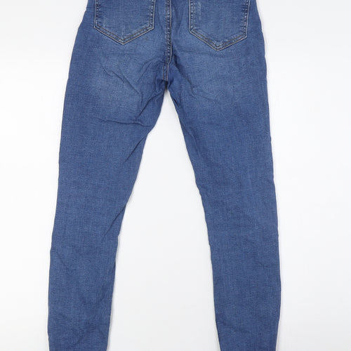 Denim Co Womens Blue Cotton Skinny Jeans Size 6 L29 in Regular Zip