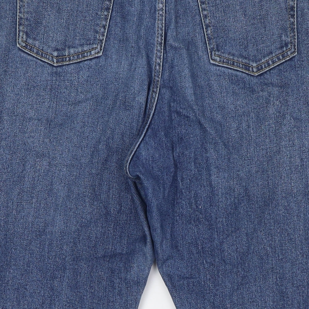 Gap Womens Blue Cotton Mom Jeans Size 18 L27 in Regular Zip