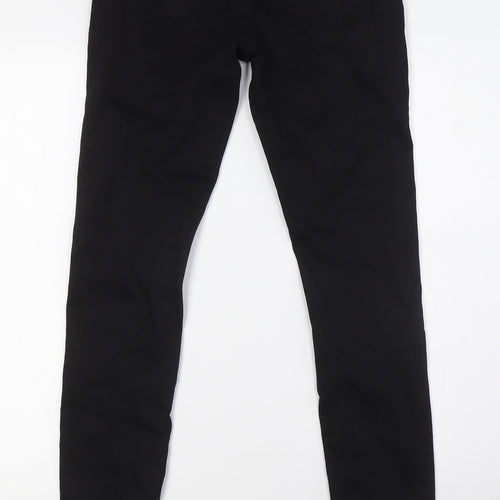 Denim Co Womens Black Cotton Skinny Jeans Size 6 L31 in Regular Zip