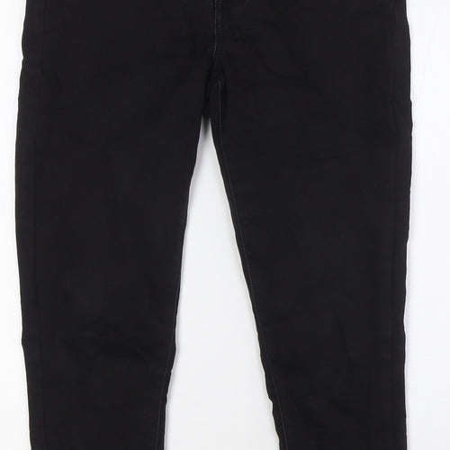 Nutmeg Womens Black Cotton Skinny Jeans Size 12 L27 in Regular Zip