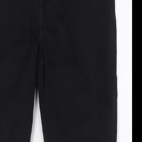 Nutmeg Womens Black Cotton Skinny Jeans Size 12 L27 in Regular Zip