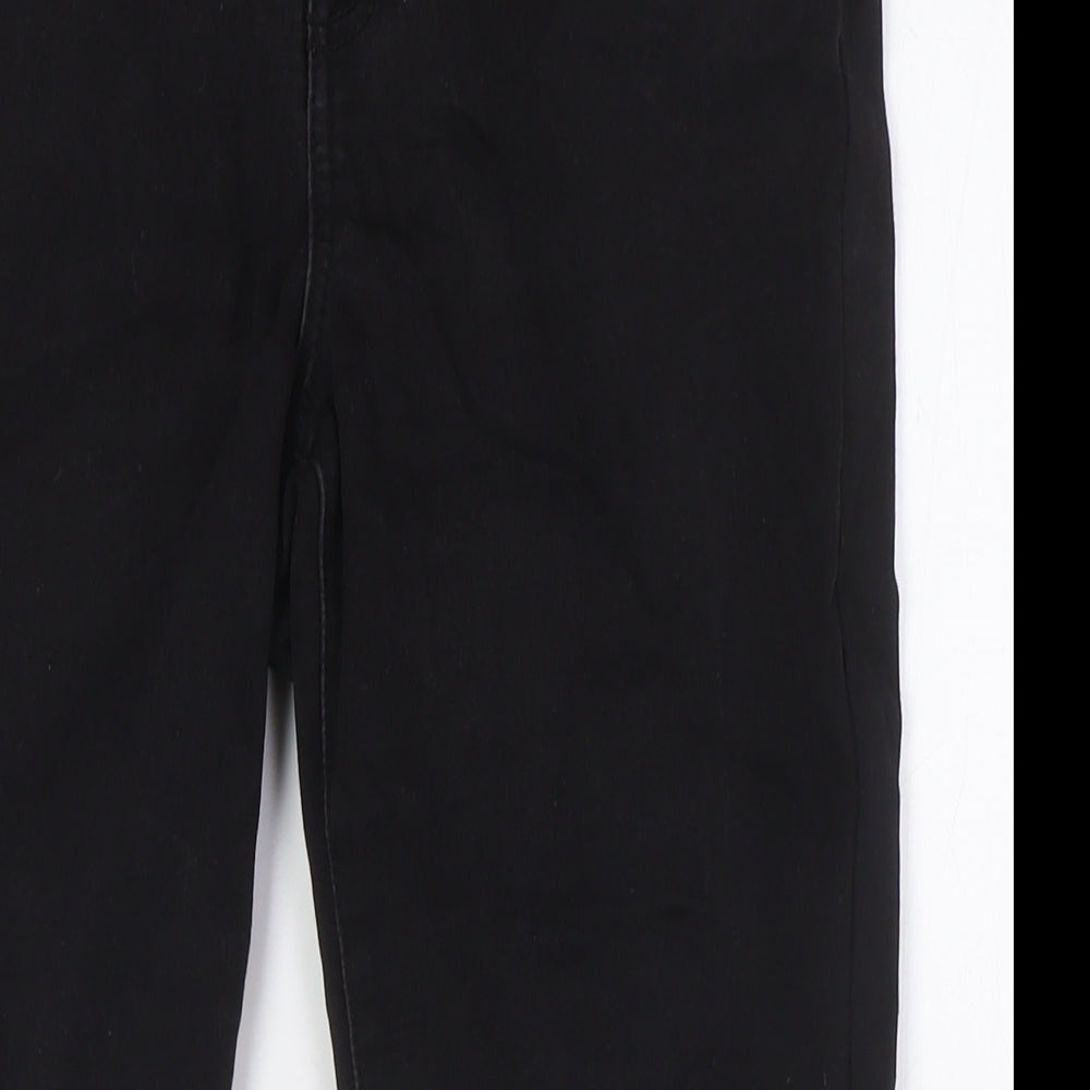 Nutmeg Womens Black Cotton Skinny Jeans Size 12 L27 in Regular Zip