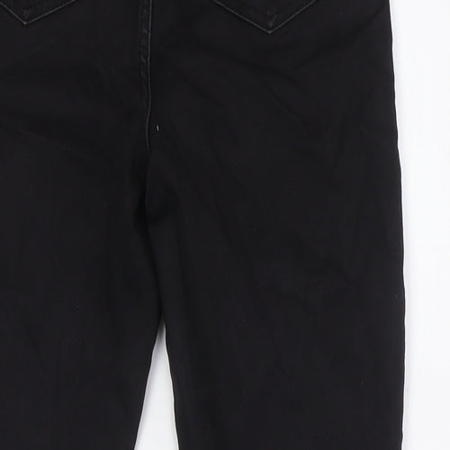 Nutmeg Womens Black Cotton Skinny Jeans Size 12 L27 in Regular Zip