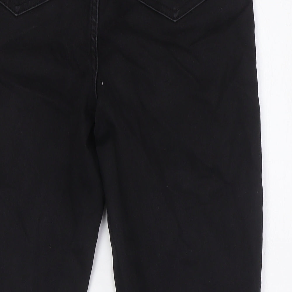 Nutmeg Womens Black Cotton Skinny Jeans Size 12 L27 in Regular Zip