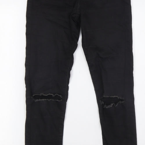 Denim Co Womens Black Cotton Skinny Jeans Size 6 L29 in Regular Zip