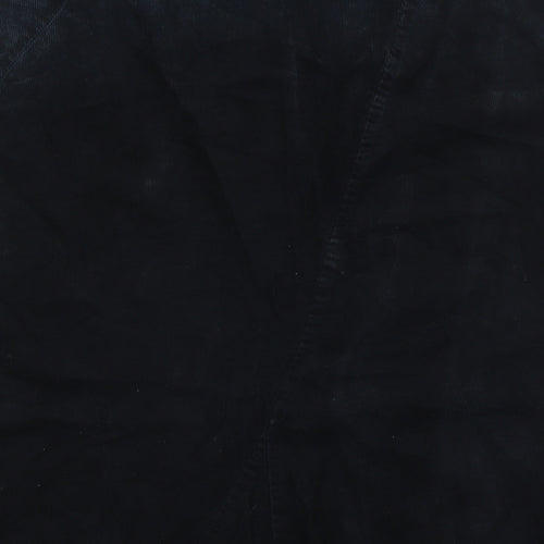 NEXT Womens Green Cotton A-Line Skirt Size 14 Zip