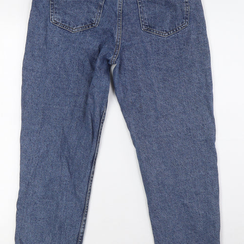 Denim Co Womens Blue Cotton Mom Jeans Size 8 L27 in Regular Zip