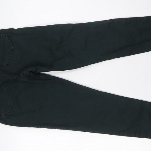 Marks and Spencer Womens Green Cotton Jegging Jeans Size 10 L28 in Regular