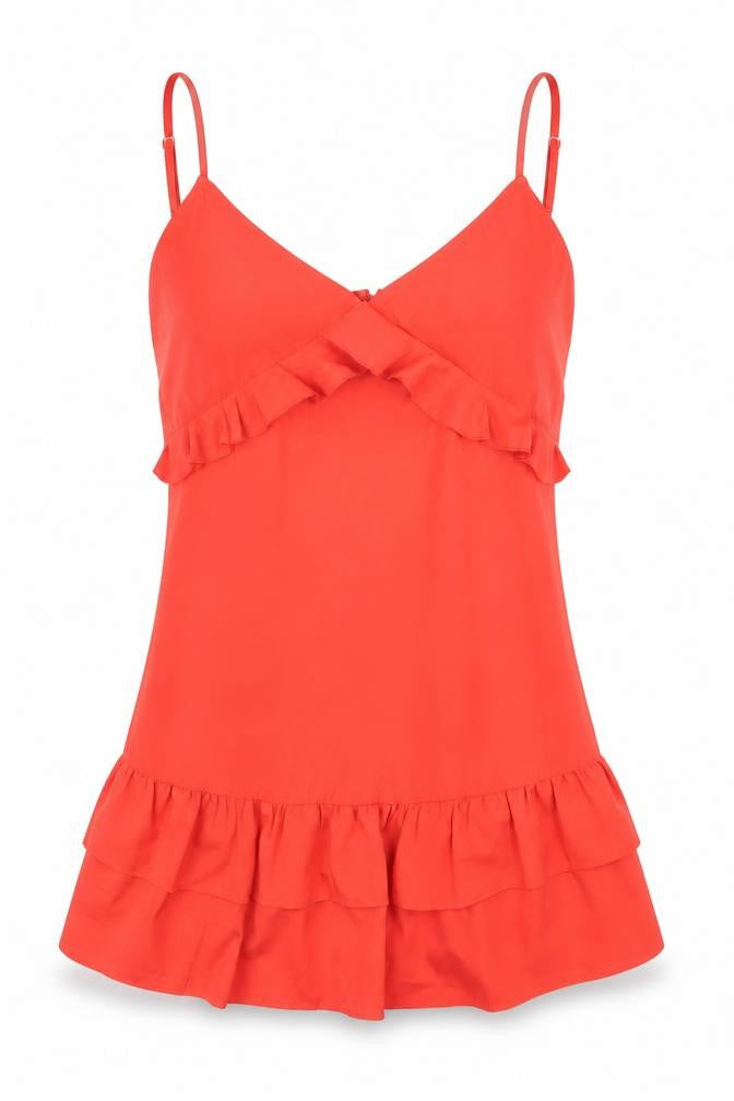 PRETTYLITTLETHING Womens Red Polyester Mini Size 10 V-Neck Zip